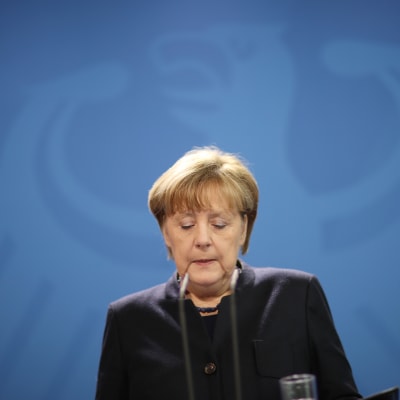 Saksan liittokansleri Angela Merkel tiedotustilaisuudessa 20. joulukuuta.