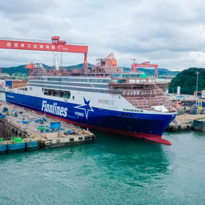 Finnlines nybygge på varvet i Kina.
