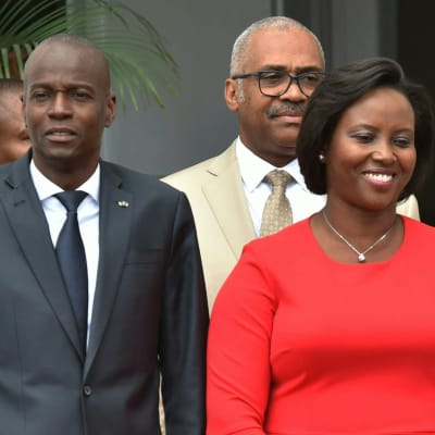 Haitin edesmennyt presidentti Jovenel Moïse vaimonsa Martinen kanssa.