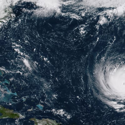 Den här satellitbilden på orkanen Florence togs den 10 september. 