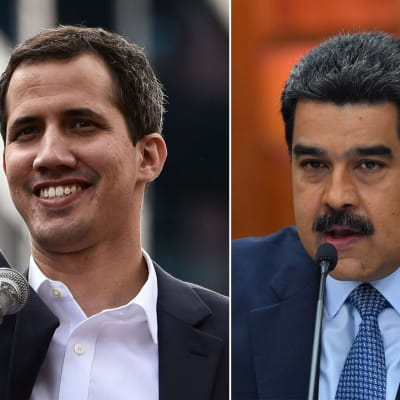 Juan Guaido och Nicolás Maduro