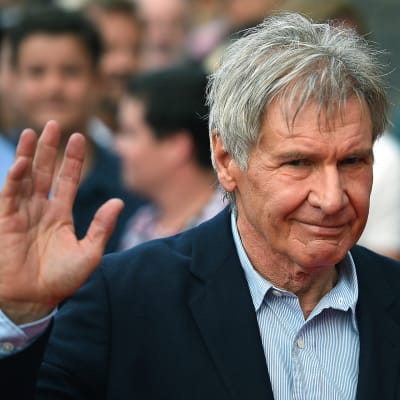 Harrison Ford 'Star Wars: The Force Awakens' -elokuvan promootiotilaisuudessa Sydneyssä 10. joulukuuta 2015.