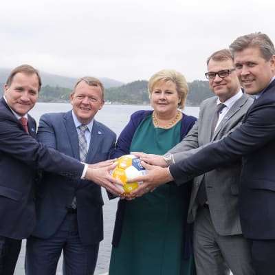 Pohjoismaiden pääministerit.