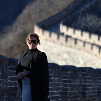 Melania Trump Kiinan muurilla