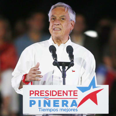 Sebastián Piñera kampanjoi.