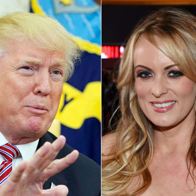 Donald Trump ja Stormy Daniels.
