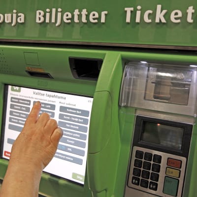 VR:n lippuautomaatti.
