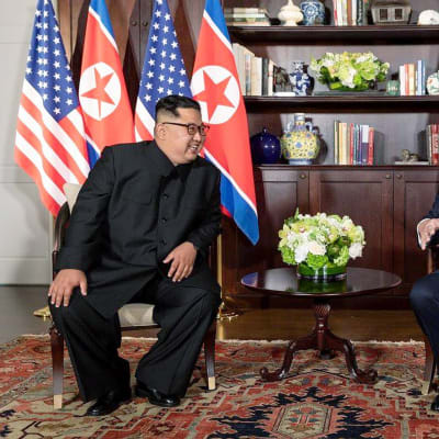 Kim Jong Un ja Donald Trump.