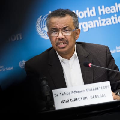 Maailman terveysjärjestön (WHO) pääjohtaja Tedros Adhanom Ghebreyesus.
