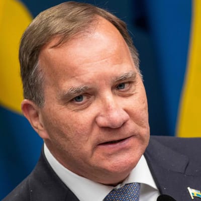 Ruotsin pääministeri Stefan Löfven lehdistötilaisuudessa Tukholmassa toukokuun 29. päivä.