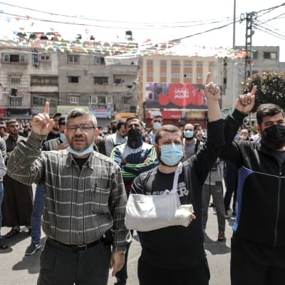 Mielenosoitus Gazassa.