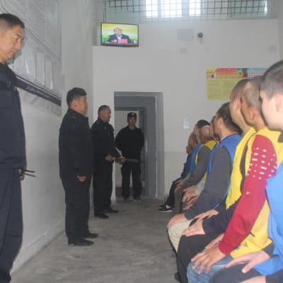 Uigurer i läger i Kina.