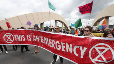 Extinction Rebellion protest i Australien.