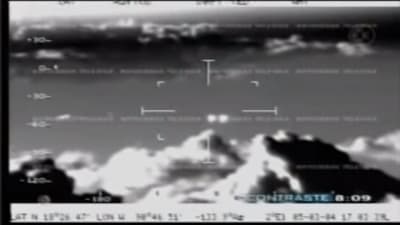 Bild från mexikanskt jaktplans radar där påstådda UFOs sägs flyga.