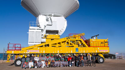 Radioteleskopet ALMA i Chile.