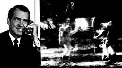 Richard Nixon ringer månen