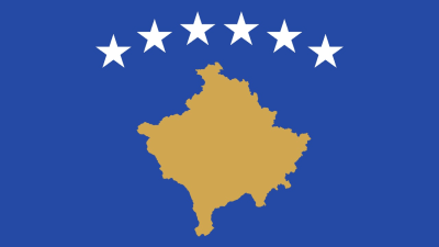 Kosovos flagga.