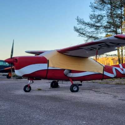 Flygplan med vilket kokain smugglats till Finland.