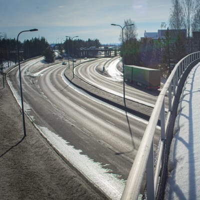 Liiikennettä Jyväskylässä.