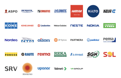 Logotyper på företag som avslutat sin verksamhet i Ryssland.