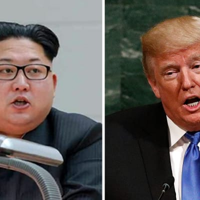 Donald Trump och Kim Jong-un. 