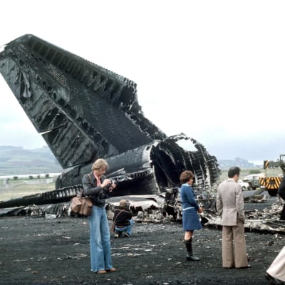 Efter flygkraschen på Teneriffa 1977.