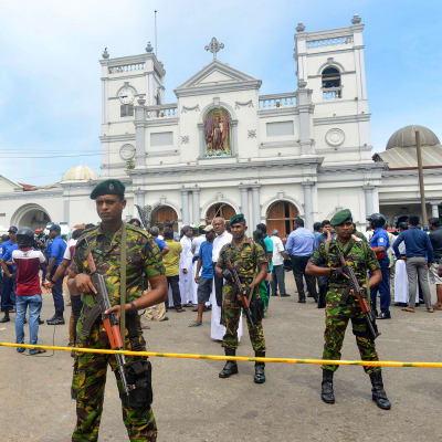 St Anthonyn  kirkko Kochchikade, Colombo, Sri Lanka 21. huhtikuuta