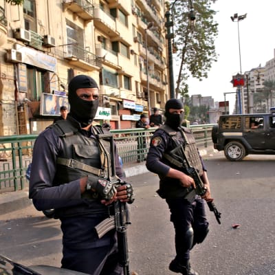 Egyptin turvallisuusjoukkoja.