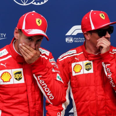 Sebastian Vettel ja Kimi Räikkönen