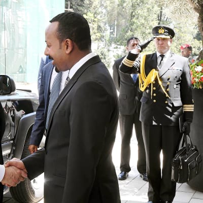 Tasavallan presidentti Sauli Niinistö tapasi tuoreen rauhannobelistin, pääministeri Abiy Ahmedin tänään Etiopiassa.