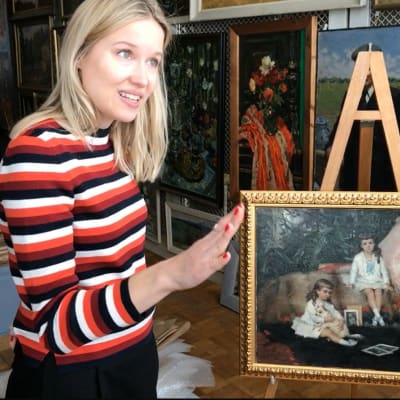 Konsthistorikern Sani Kontula-Webb hittade en målning av Albert Edelfelt som varit försvunnen i hundra år. Tavlan fanns på ett museum i den ryska staden Rybinsk.