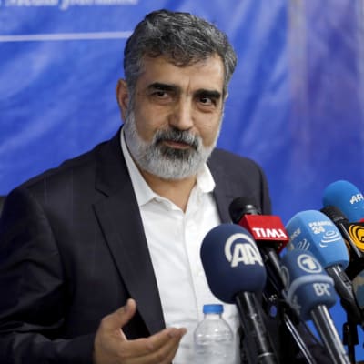 Iranin atomienergiajärjestön edustaja Behrouz Kamalvandi.