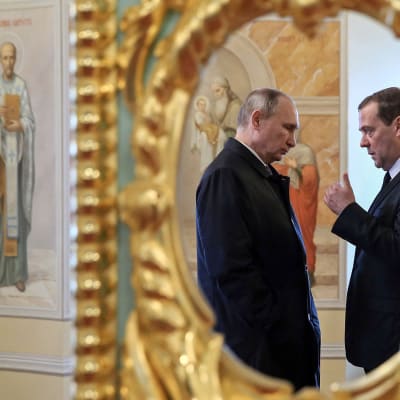Vladimir Putin ja Dmitri Medvedev.