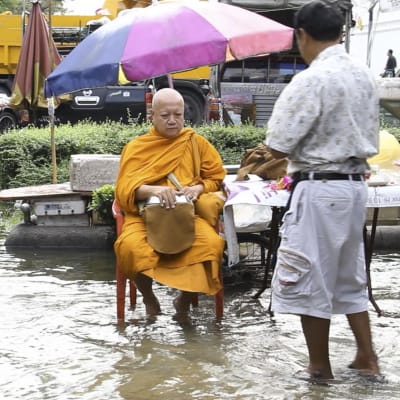 20.9. Prisma-dokumentin aiheena ovat tulvat. Kuvassa tulva Bangkokissa.