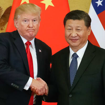 Donald Trump ja  Xi Jinping