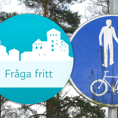 Trafikmärke för kombinerad cykel- och gångbana.