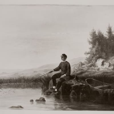 Runeberg metar. Målning av Johan Knutson.