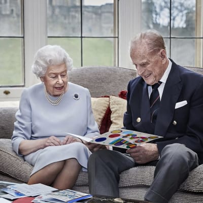 Drottning Elizabeth II och Prins Philip.