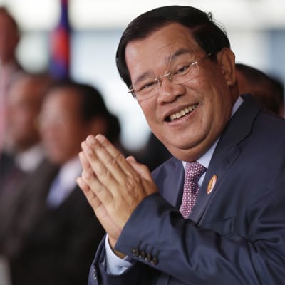 Kambodžan pääministeri Hun Sen Phnom Penhissa tammikuussa 2017.