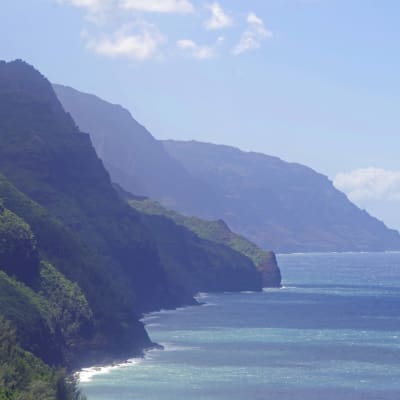 Na Palin rannikkoalue Havaijin Kauai-saarella.