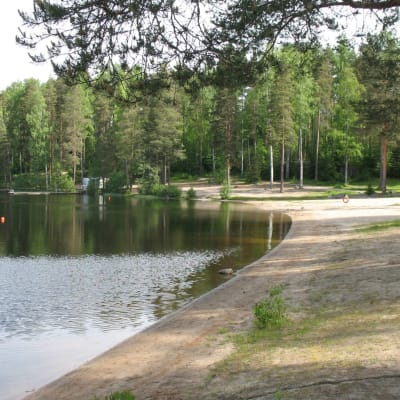 Jyväskylän Köhniön uimaranta.
