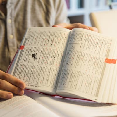 Japanin kielen sanakirja.