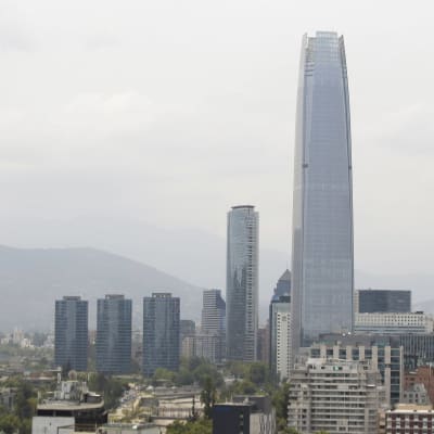 Yleisnäkymä Santiagon kaupungista Chilestä tammikuun 6. päivä 2020.