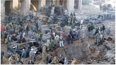 Libanons premiärminister Rafiq Hariri och 22 andra dödades i en bomb i Beirut 2005
