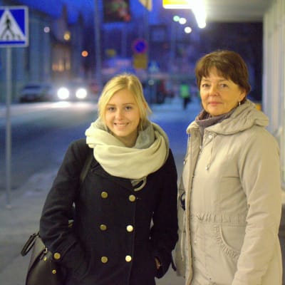 Vendla Fagerudd och Carola Sundqvist i Jakobstad.