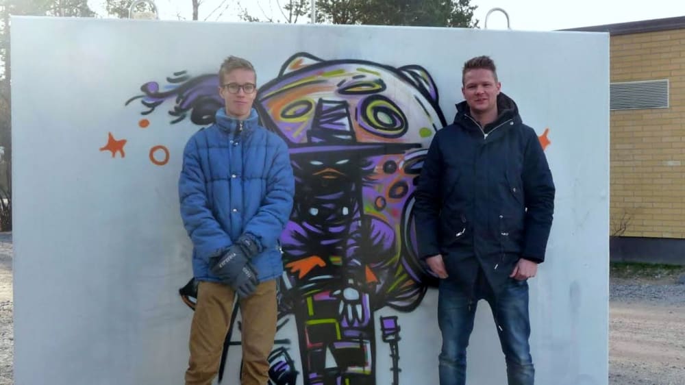 Unga i Vasa fick egen graffitivägg – Österbotten – 
