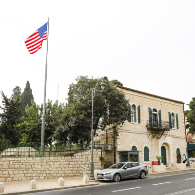Yhdysvaltojen suurlähetystö Jerusalemissa.