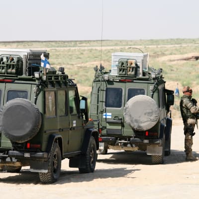 Suomalaisia rauhanturvajoukkoja Afganistanissa.