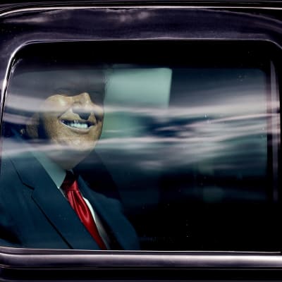 Donald Trump autossa.