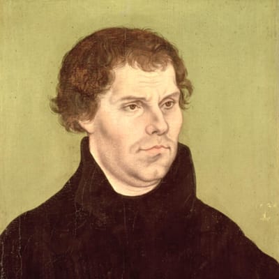 Martti Luther. Maalaus Lucas Cranach the Elder.